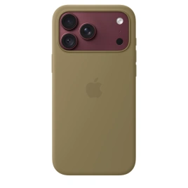 Чехол Apple Silicone Case with MagSafe для iPhone 18 Pro Max Olive (MK924)