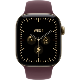 Смарт-часы Apple Watch Series 12 46mm Radiant Gold Titanium Case with Burgundy Sport Band S/M