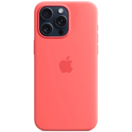 Силиконовый чехол Apple MagSafe для iPhone 15 Pro Guava