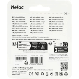 Карта памяти Netac SDXC class 10 (NT02P500ECO-128G-S)