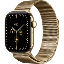 Смарт-часы Apple Watch Series 12 46mm Radiant Gold Titanium Case with Radiant Gold Milanese Loop S/M
