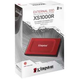 Внешний SSD накопитель Kingston XS1000 USB 3.2 2TB Red (SXS1000R/2000G)