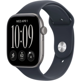 Смарт-часы Apple Watch Series 12 42mm Space Gray Aluminum Case with Navy Blue Sport Band S/M