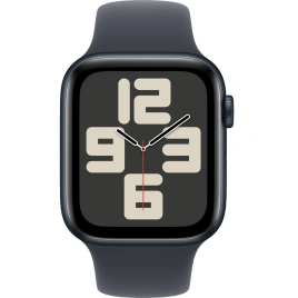 Смарт-часы Apple Watch SE (2024) 40mm Midnight Aluminium Case with Midnight Sport Band M/L (MXE93)