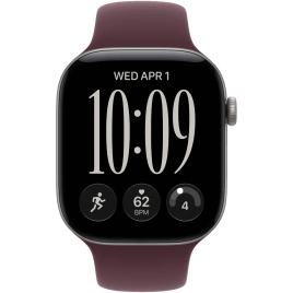 Смарт-часы Apple Watch Series 12 42mm Space Gray Aluminum Case with Burgundy Sport Band M/L