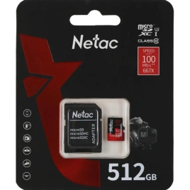 Карта памяти Netac SDXC class 10 (NT02P500PRO-512G-R)