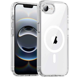 Чехол Gurdini Alba Series Protective with MagSafe для iPhone 16e Clear
