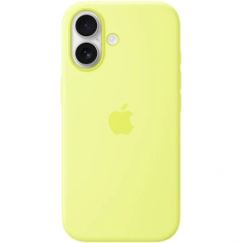 Чехол Apple Silicone Case with MagSafe для iPhone 17 Neon Yellow