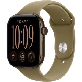 Смарт-часы Apple Watch Series 12 46mm Dark Bronze Aluminum Case with Olive Sport Band M/L