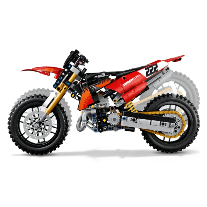 Конструктор LEGO Technic Ducati Desmo450 MX Factory Motorcycle 42238 фото 4