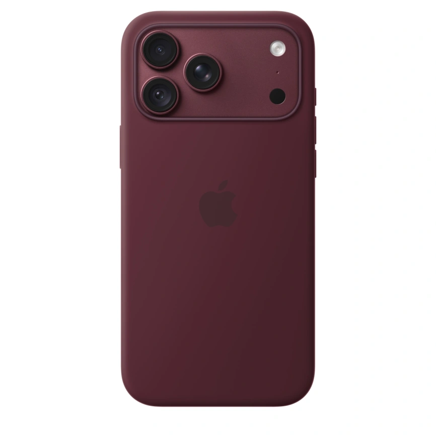 Чехол Apple Silicone Case with MagSafe для iPhone 18 Pro Burgundy (MK8U4) фото 1