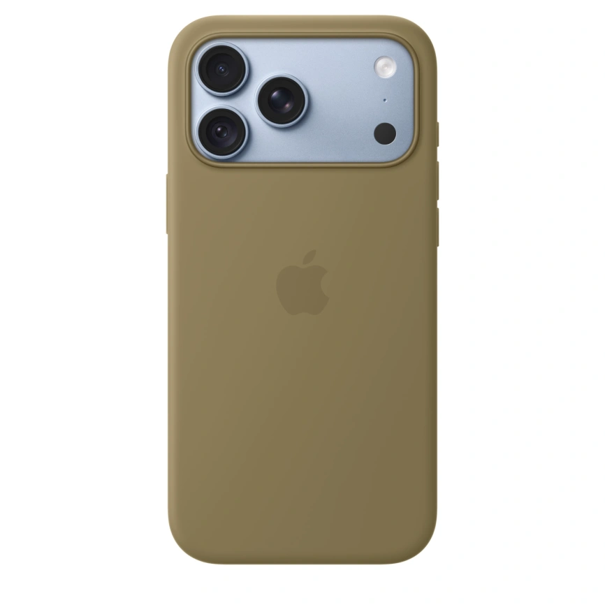 Чехол Apple Silicone Case with MagSafe для iPhone 18 Pro Max Olive (MK924) фото 3