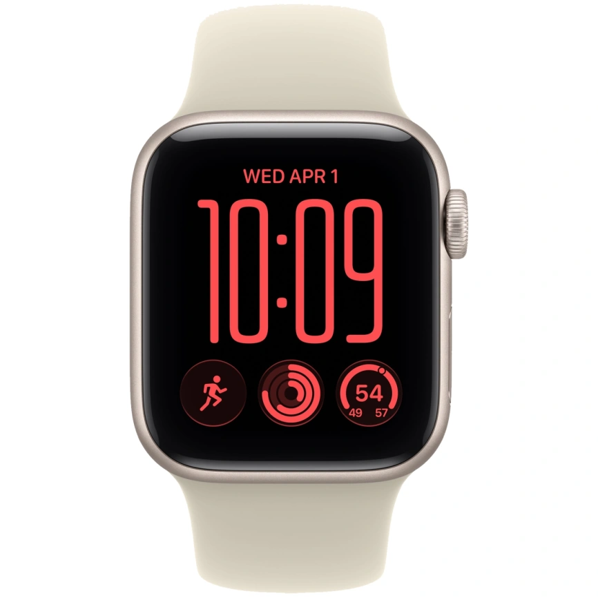 Смарт-часы Apple Watch SE (2026) 44mm Starlight Aluminum Sand Sport Band S/M фото 3