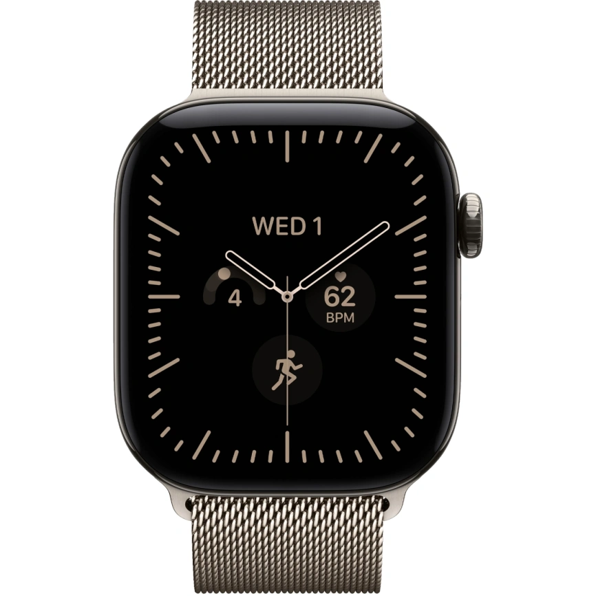 Смарт-часы Apple Watch Series 12 42mm Natural Titanium Case with Natural Milanese Loop фото 3