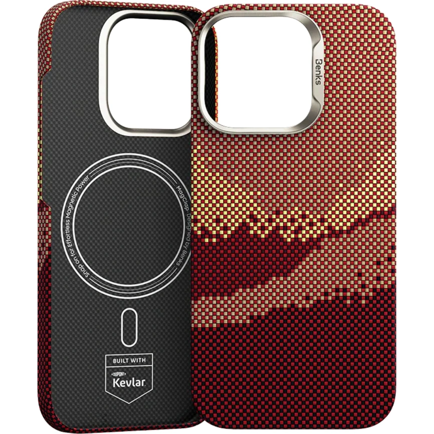 Чехол Benks ArmorAir Case Built with Kevlar для iPhone 16 Pro Golden Tide фото 1