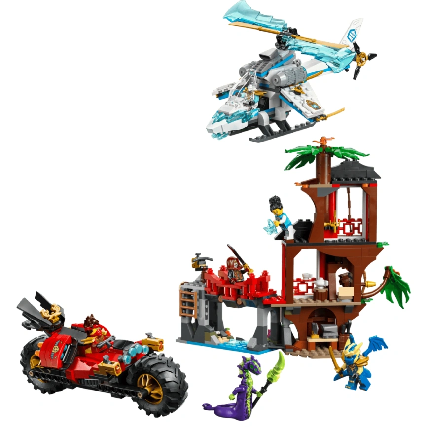 Конструктор LEGO NINJAGO Ninja Vehicle Tree House Battle 71857 фото 4