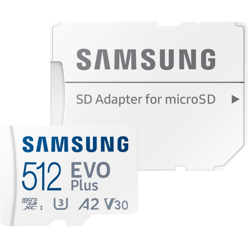 Карта памяти Samsung EVO Plus 512GB MicroSDXC Class 10/UHS-I U3 (MB-MC512SA) фото 1