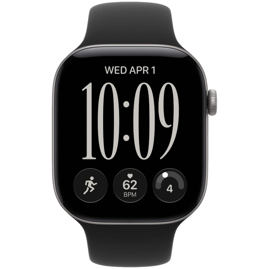 Смарт-часы Apple Watch Series 12 42mm Space Gray Aluminum Case with Black Sport Band S/M фото 3