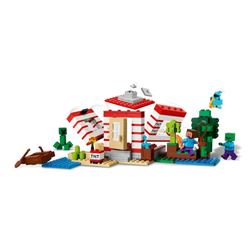 Конструктор LEGO Minecraft The TNT Jungle House 21275 фото 5