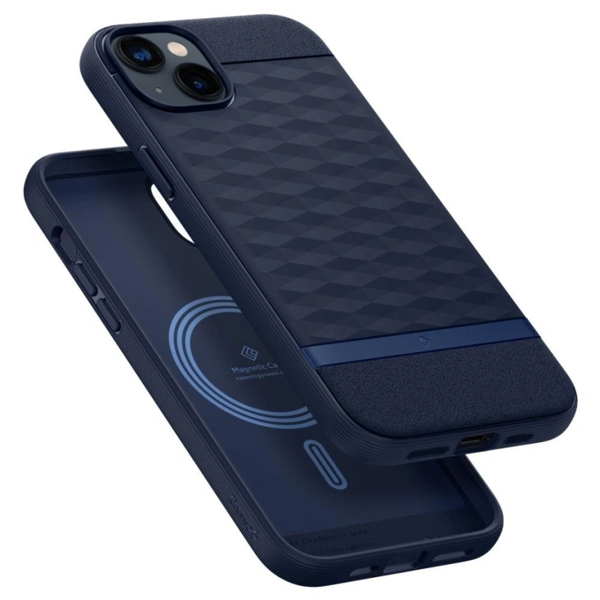 Чехол Spigen Caseology Parallax Mag для iPhone 14 Plus (ACS04928) Midnight Blue фото 6