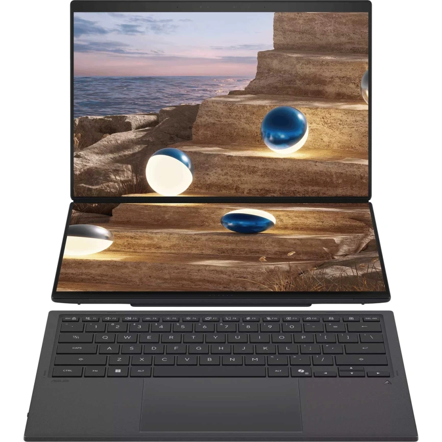 Ноутбук ASUS Zenbook Duo UX8407AA-SN537X 14 OLED/X9 378H Ultra/32GB/2TB SSD (90NB16V1-M00VT0) Moher Gray фото 3