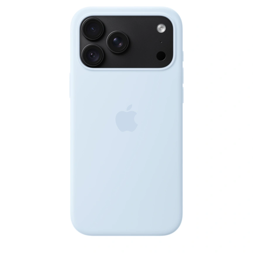 Чехол Apple Silicone Case with MagSafe для iPhone 18 Pro Crisp Blue (MK8W4) фото 3