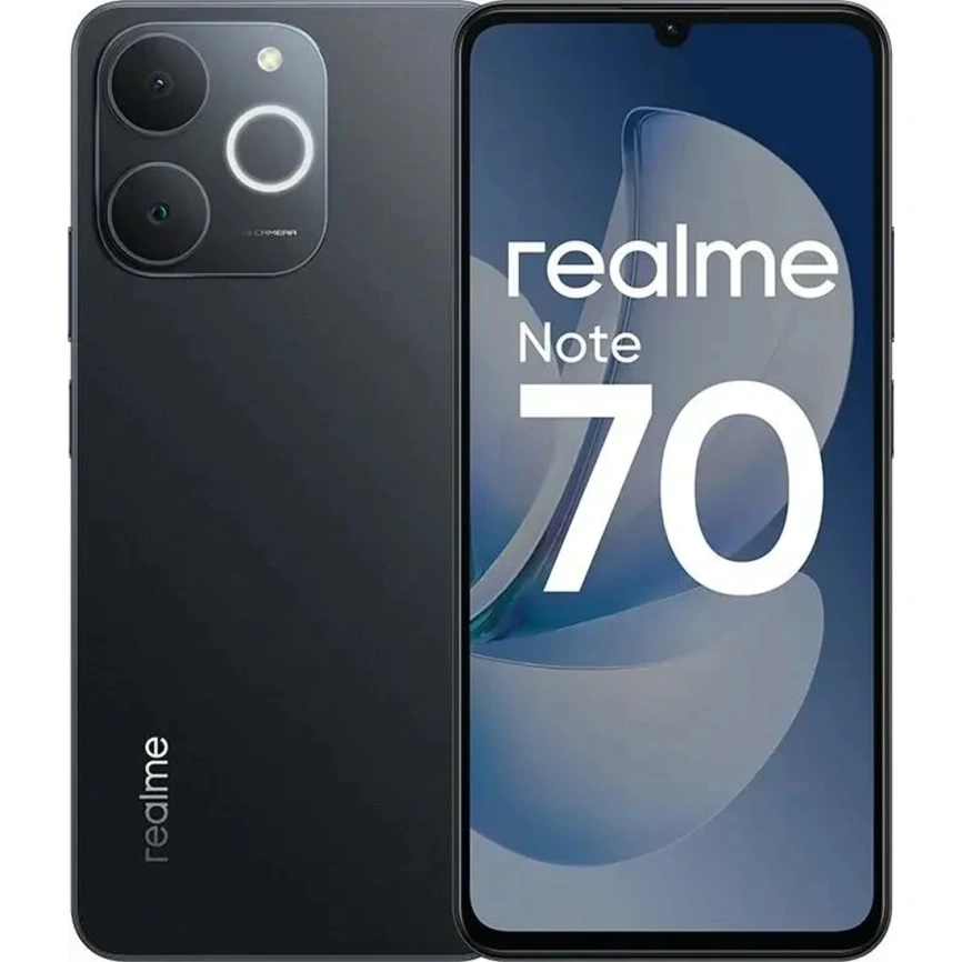 Смартфон Realme Note 70 6/128Gb Obsidian Black фото 1