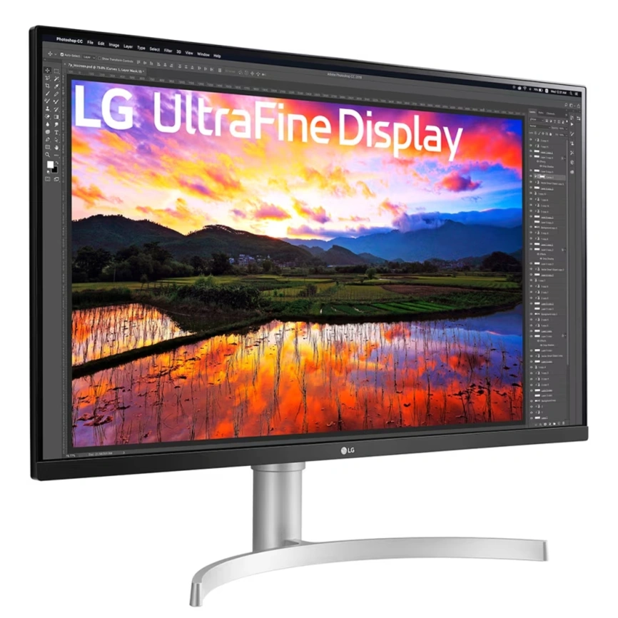 Монитор LG 32" UltraFine 32UN650K-W IPS Black/Silver (32UN650K-W.ARUZ) фото 6