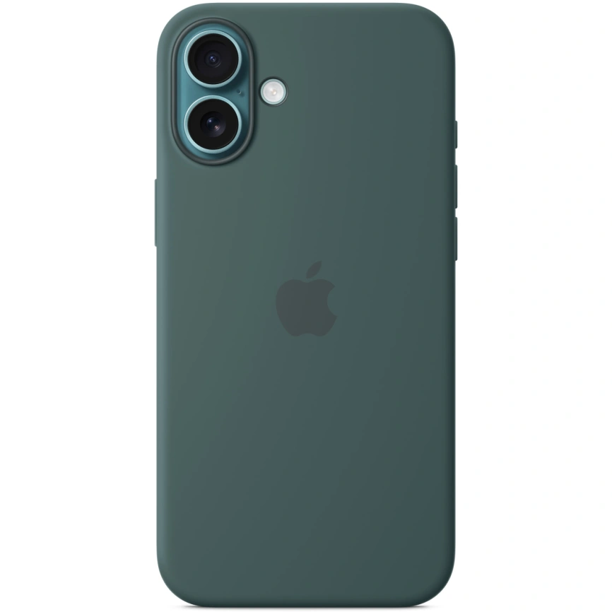 Чехол Apple Silicone Case with MagSafe для iPhone 16 Plus Lake Green фото 1