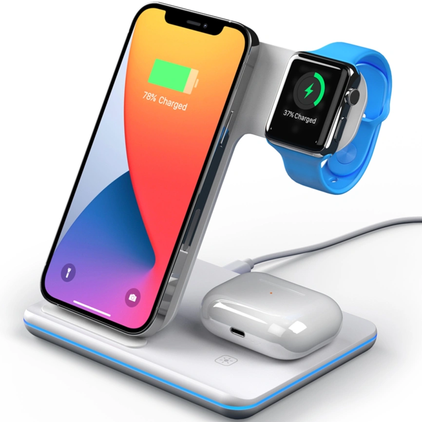 Беспроводное зарядное устройство Deppa 20W 24017 White фото 3