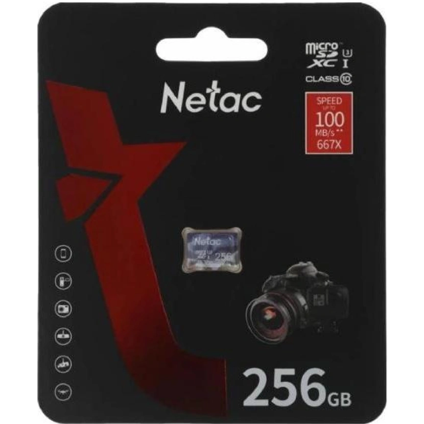 Карта памяти Netac SDXC class 10 (NT02P500ULT-256G-S) фото 2