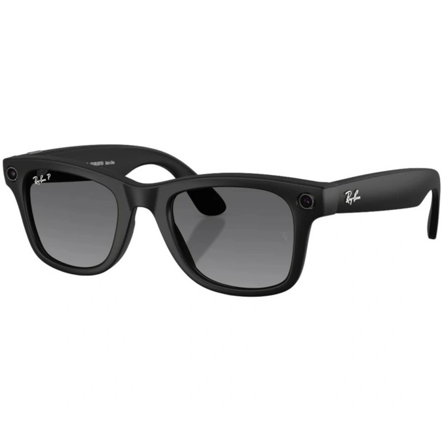 Умные очки Ray-Ban Wayfarer (Gen 2) Matte Black/Polar (RW4012) L Gradient Graphite фото 1