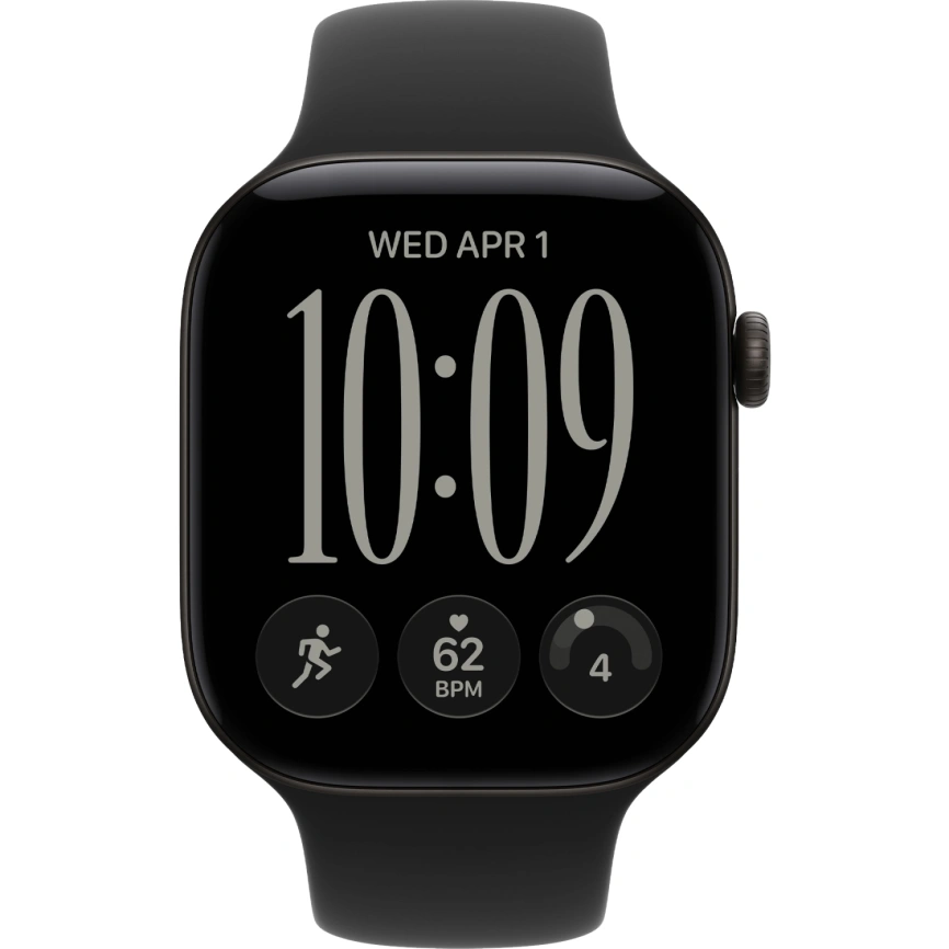 Смарт-часы Apple Watch Series 12 42mm Black Aluminum Case with Black Sport Band S/M фото 3