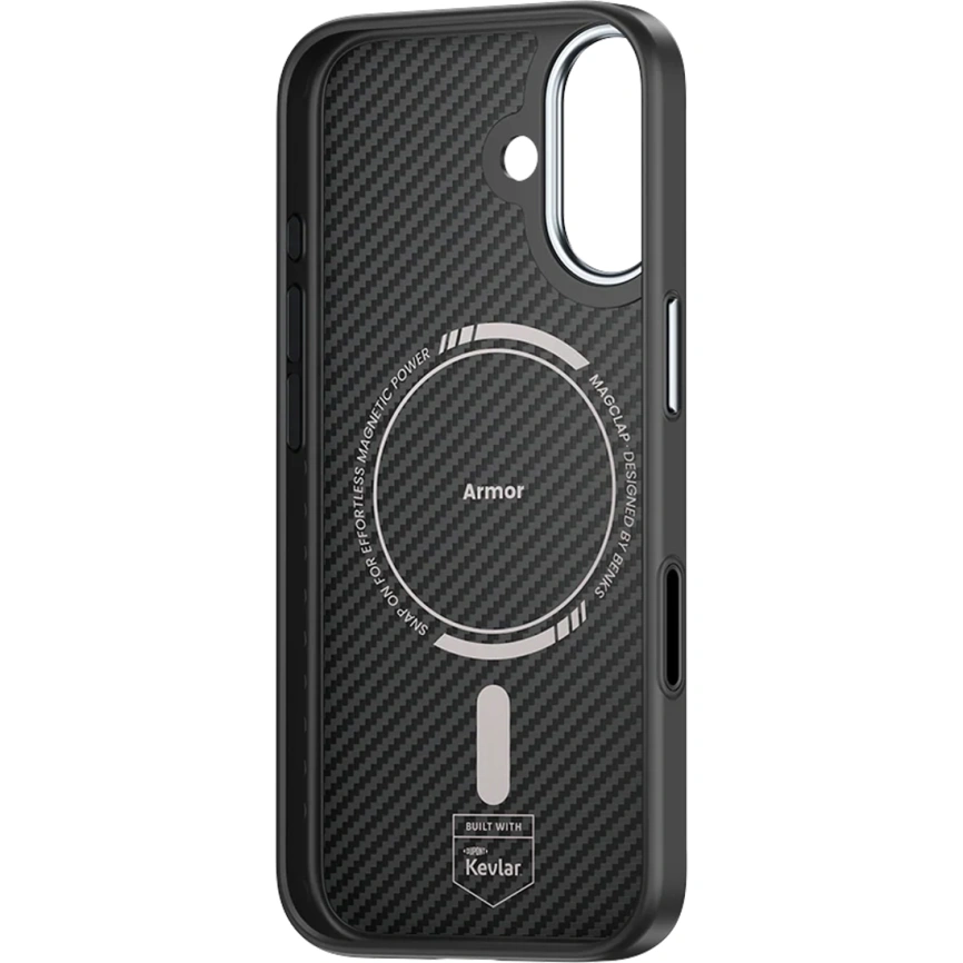 Чехол Benks ArmorPro Case built with Kevlar 600D для iPhone 17 Black фото 3
