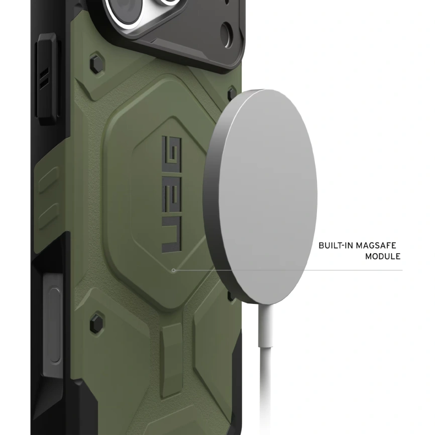 Чехол UAG MagSafe Pathfinder для iPhone 18 Pro Max Olive Drab (114582117272) фото 5