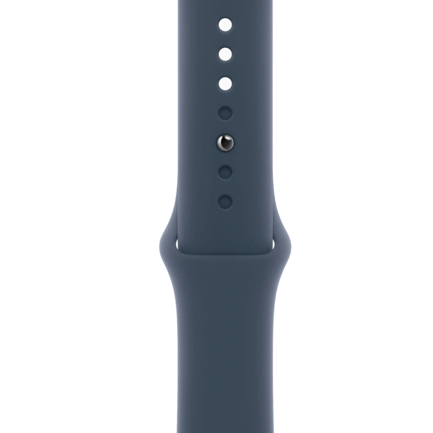 Смарт-часы Apple Watch Series 9 45mm Silver Aluminum Case with Storm Blue Sport Band M/L (MR9E3) фото 2