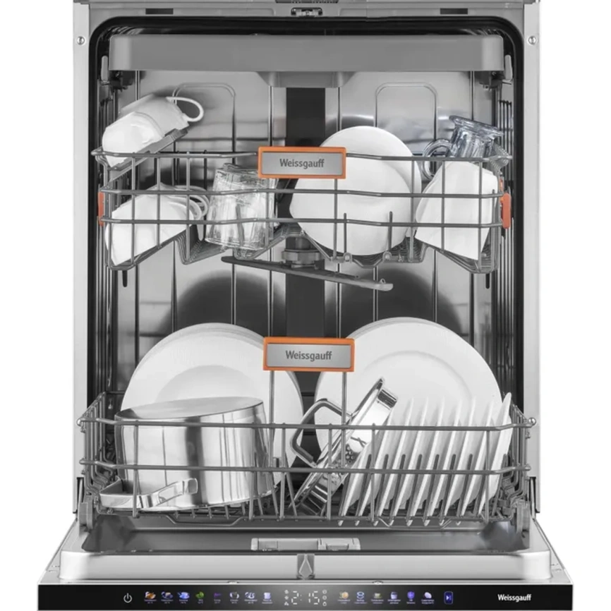 Посудомоечная машина Weissgauff BDW 6138 Touch Inverter Autoopen Timer Floor Stainless Steel фото 5