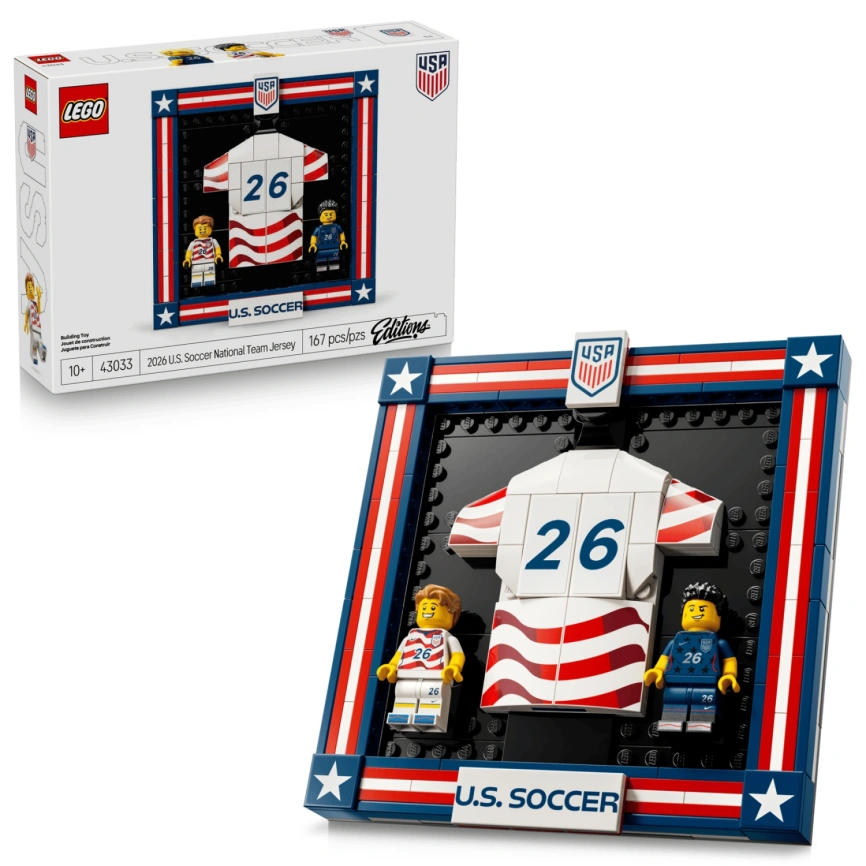 Конструктор LEGO Editions 2026 U.S. Soccer National Team Jersey 43033 фото 2