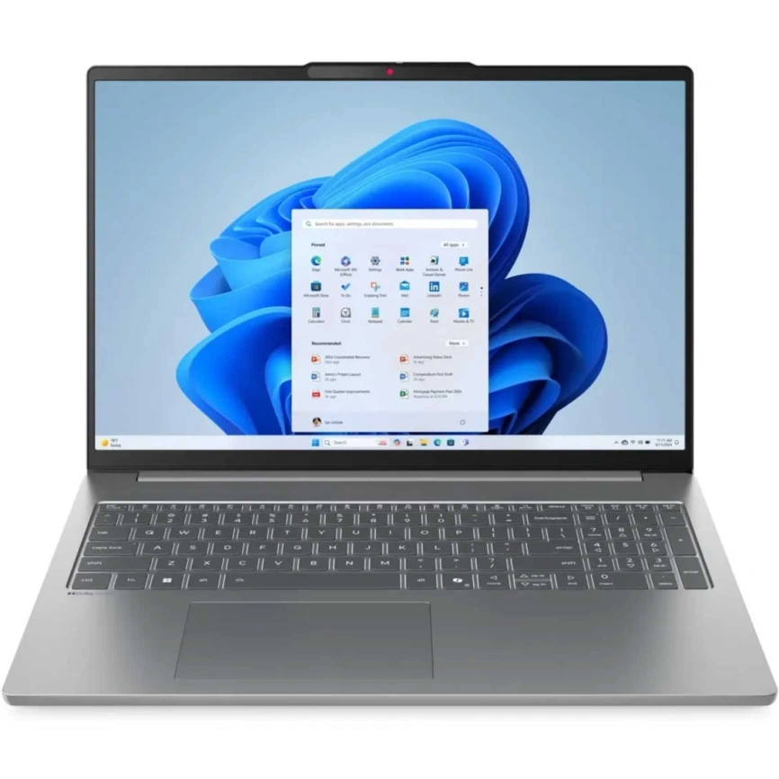 Ноутбук Lenovo IdeaPad Slim 5 16AKP10 16 OLED/ R7 AI 350/32Gb/1TB SSD (83HY000VRK) Cloud Grey фото 2