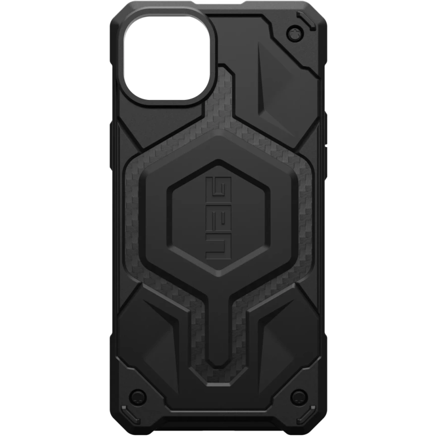 Чехол UAG с поддержкой MagSafe Monarch Pro для iPhone 15 Plus Carbon Fiber (114220114242) фото 1