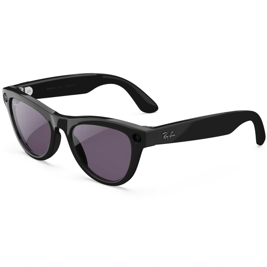 Умные очки Ray-Ban Skyler (Gen 2) Shiny Black Standard Clear to Amethyst Transitions фото 1