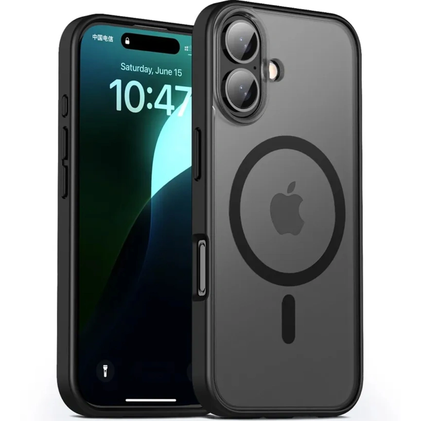 Чехол Gurdini Slim Series with MagSafe для iPhone 16 Gray фото 1