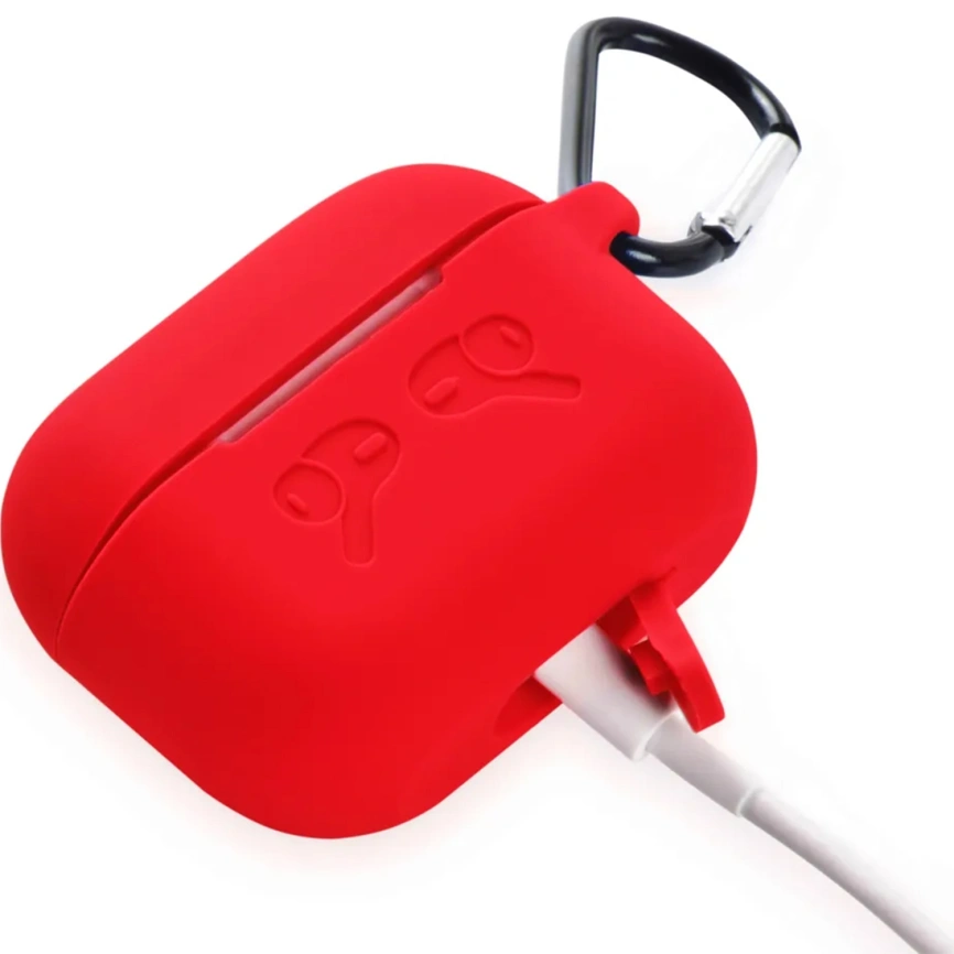 Силиконовый чехол Gurdini для AirPods Pro 2 Red фото 4
