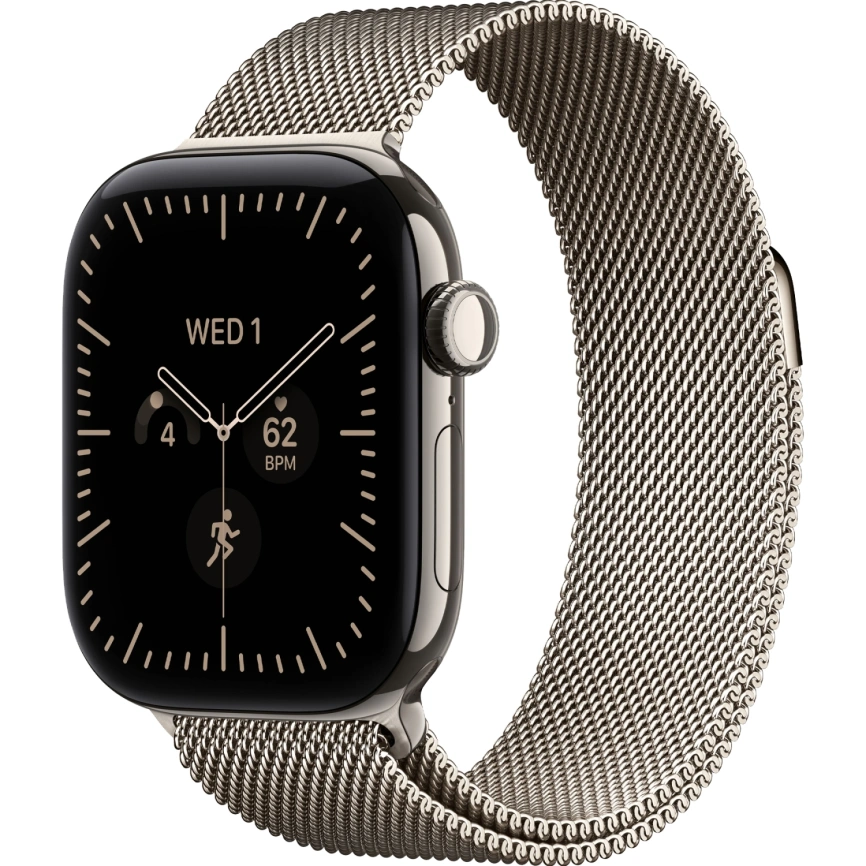Смарт-часы Apple Watch Series 12 46mm Natural Titanium Case with Natural Milanese Loop M/L фото 1