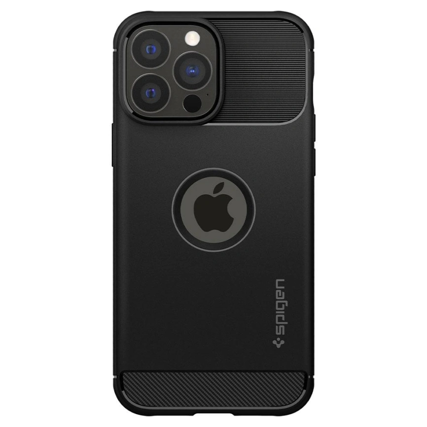 Чехол Spigen Rugged Armor для iPhone 13 Pro Max (ACS03200) Matte Black фото 2