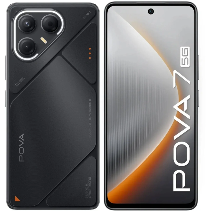 Смартфон Tecno Pova 7 8/128Gb Black фото 5
