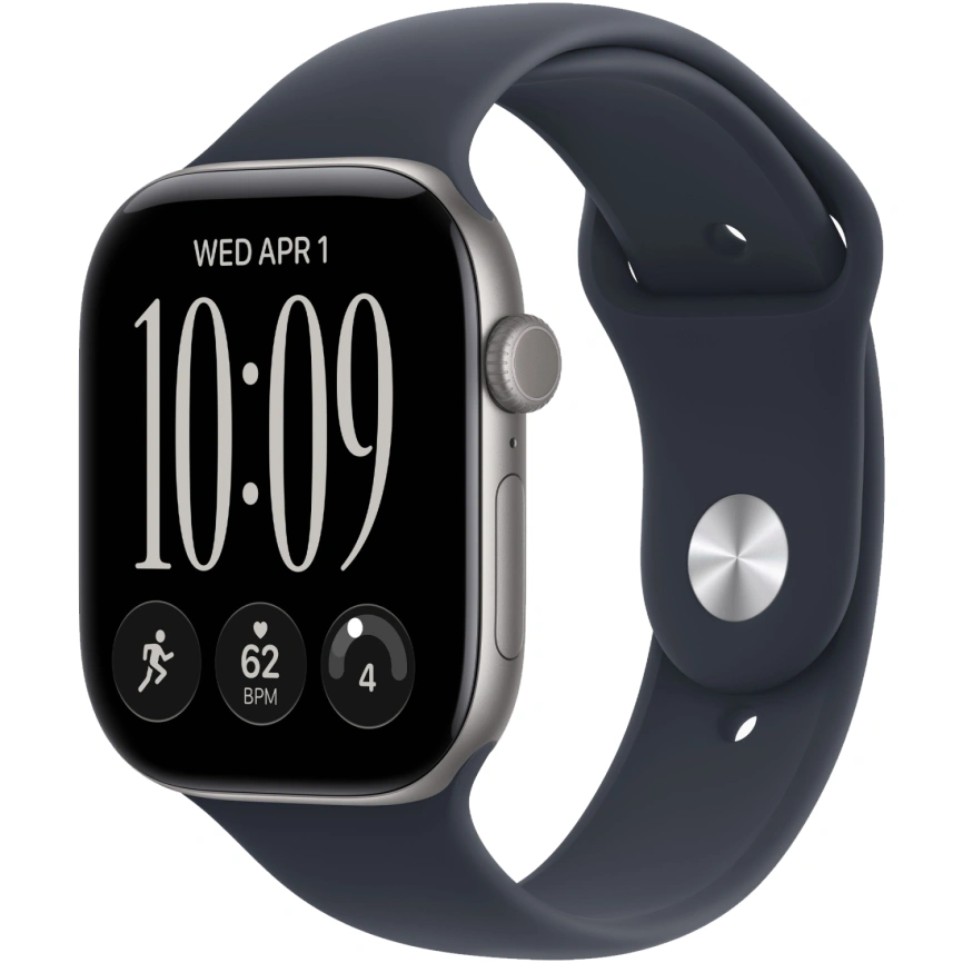 Смарт-часы Apple Watch Series 12 42mm Space Gray Aluminum Case with Navy Blue Sport Band S/M фото 1