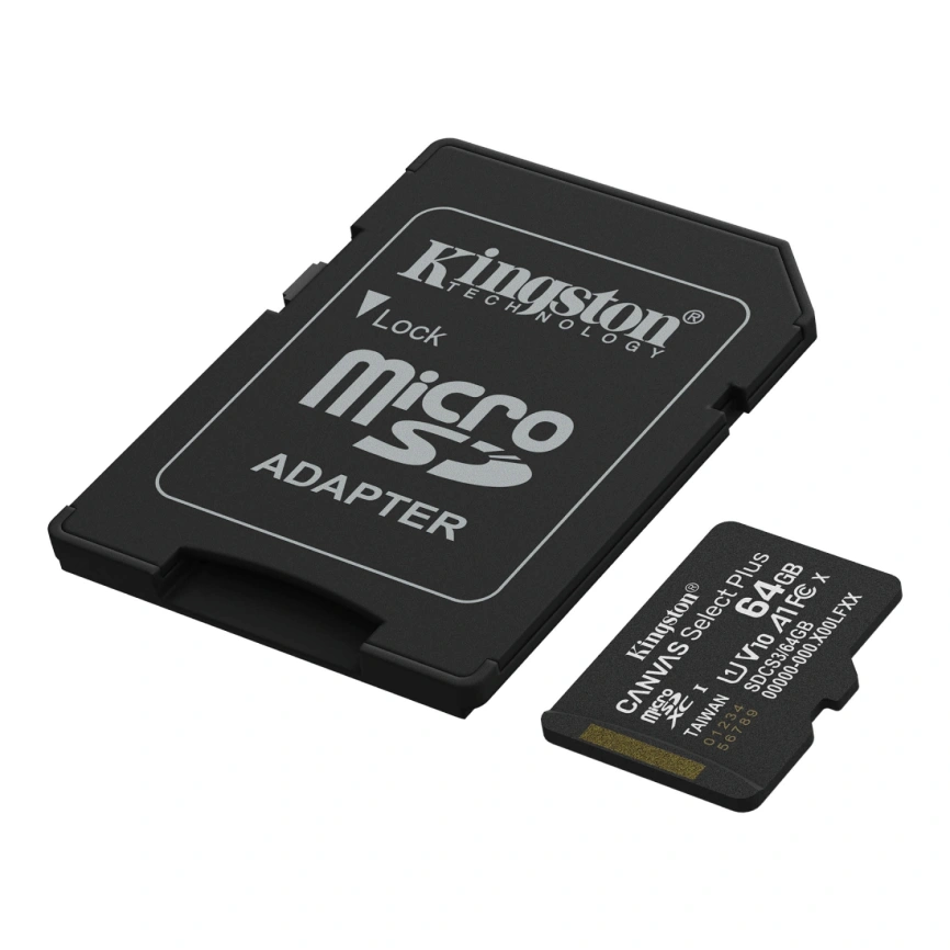 Карта памяти Kingston Canvas Select Plus 64Gb MicroSDXC (SDCS3/64GB) фото 2