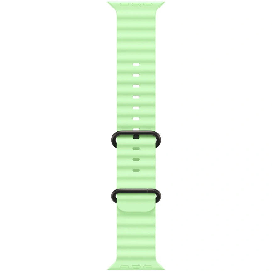 Ремешок Apple Watch Ultra 49mm Neon Green Ocean Band - Black Titanium Finish (MGCL4FE) фото 1