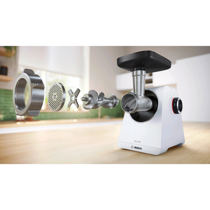 Мясорубка Bosch MFWS609W White/Black фото 5